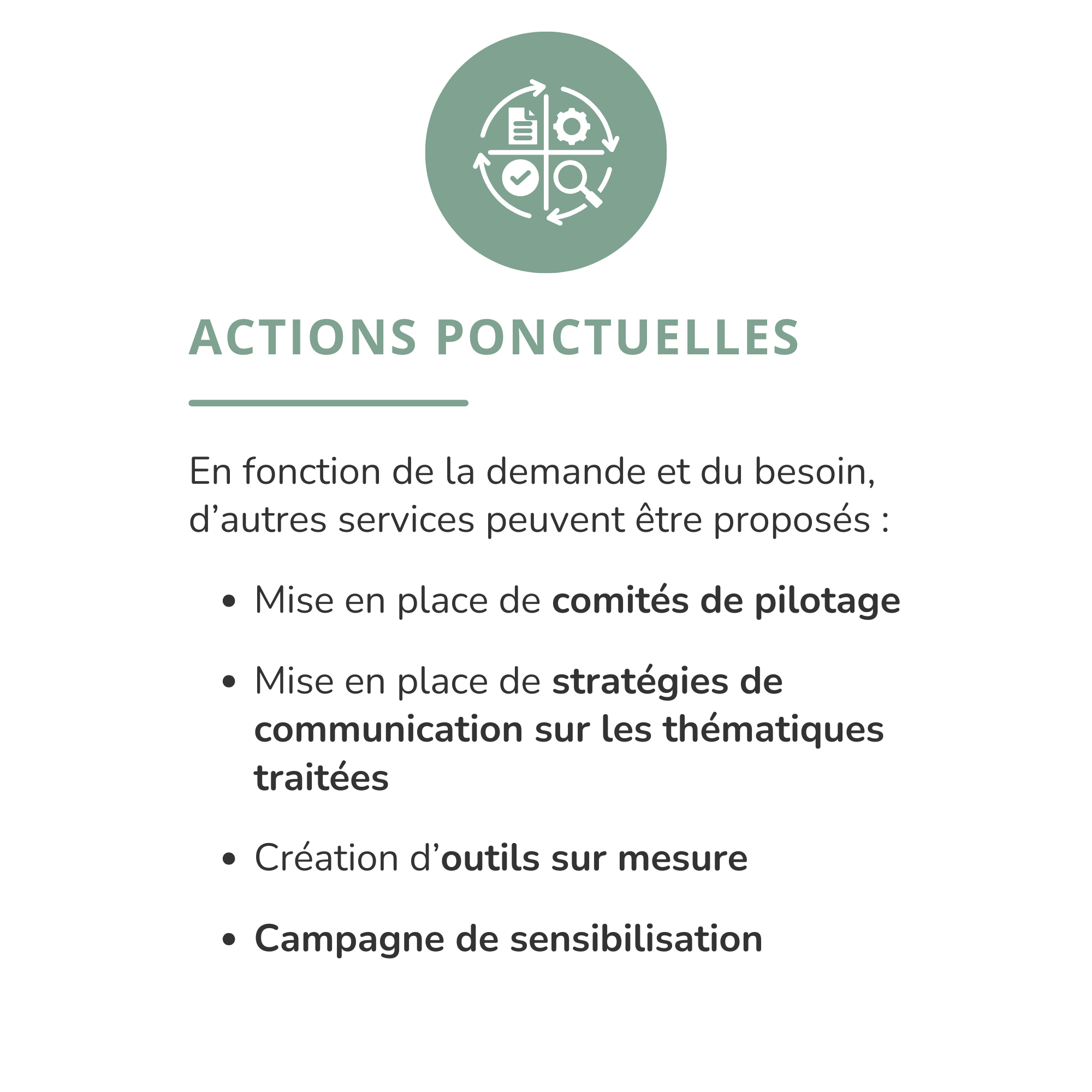 Conseil en organisation : nous proposons des actions ponctuelles - Cabinet Entresens Conseil - Santé au travail - Psychologue à Toulouse