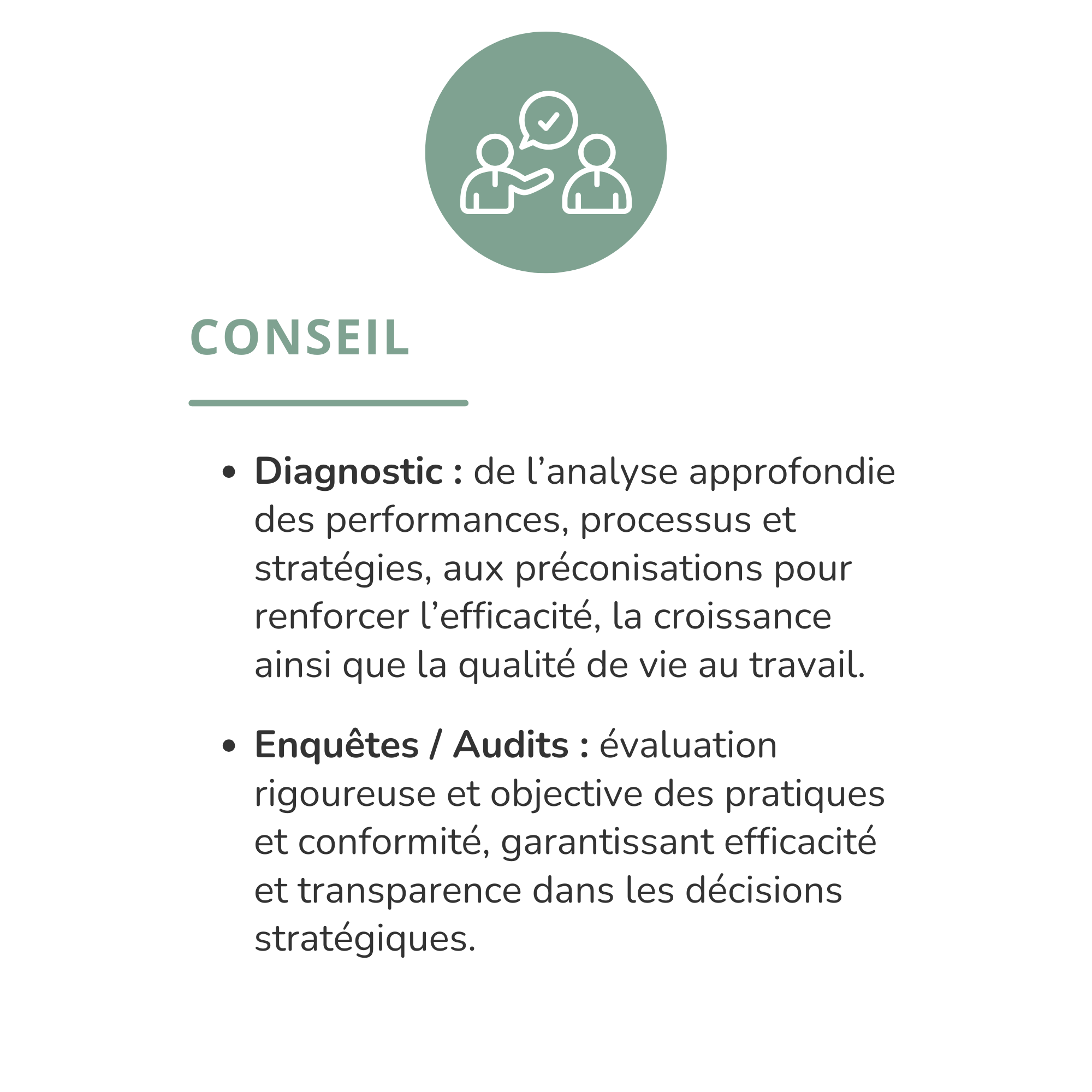 Conseil en organisation : nous proposons des actions de conseil - Cabinet Entresens Conseil -  Psychologue à Toulouse